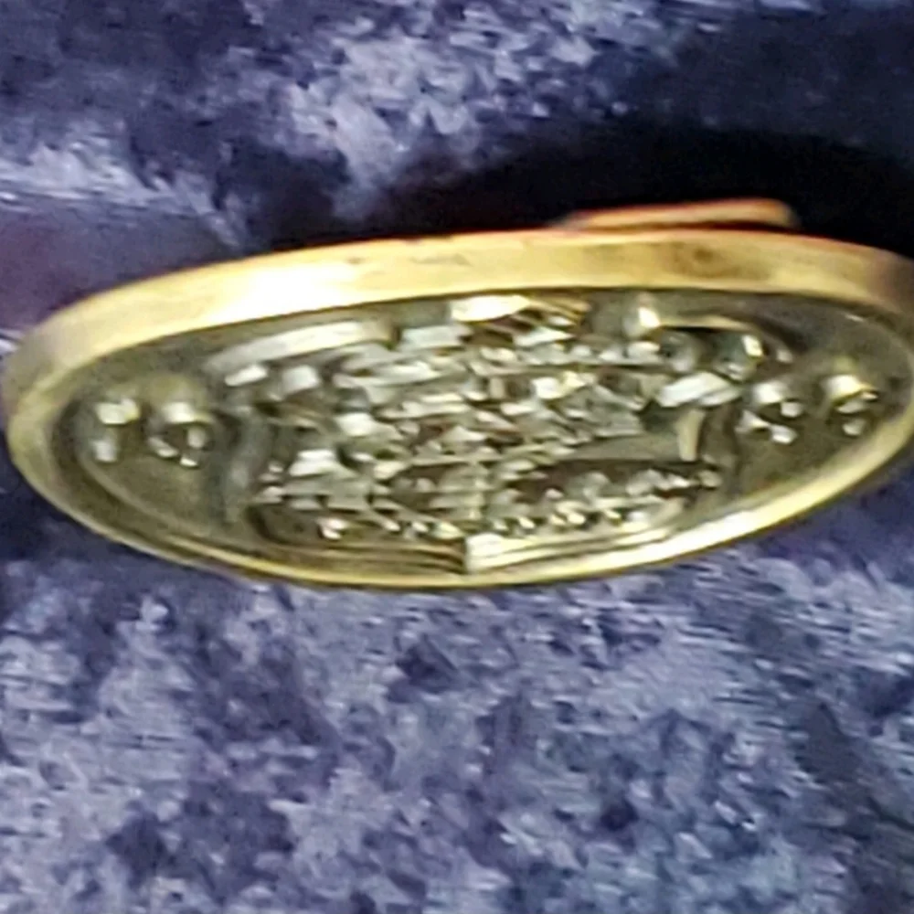 1986 Suzuki Cavalcade Solid Brass Belt Buckle Motorcycle Bike Biker Oval Classic